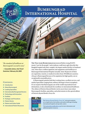 cover image of Patients Beyond Borders Focus On
